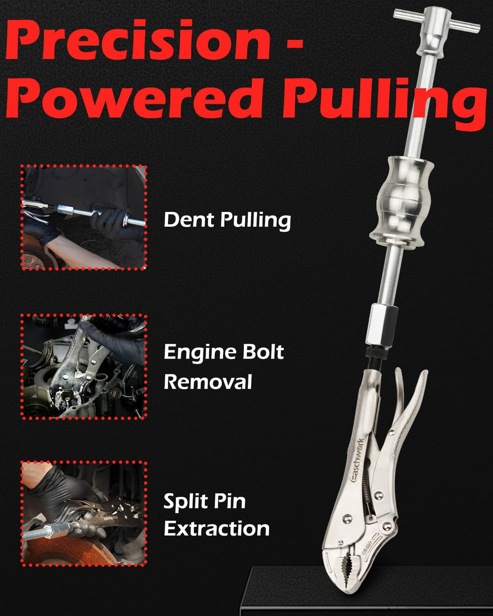 easchwork swivel connector and quick-release showing fast tool changes and alignment