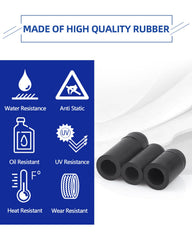 Easily close-up of rubber texture showing durable, tear-resistant material