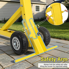 Eastrexon nylon wheels detail for easy rolling and quick repositioning