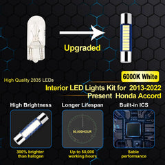 EASY EAGLE dome light installed in Accord producing bright, even cabin illumination