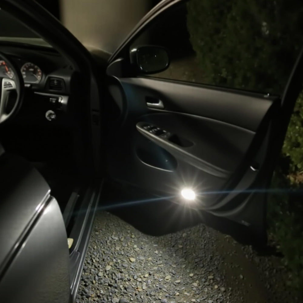 EASY EAGLE visor and glove box LEDs illuminating interior storage for better access