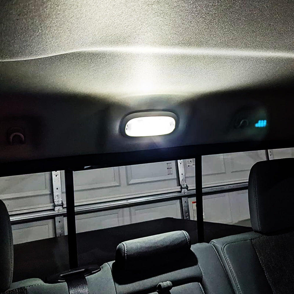 EASY EAGLE glove box LED showing focused light for locating items quickly