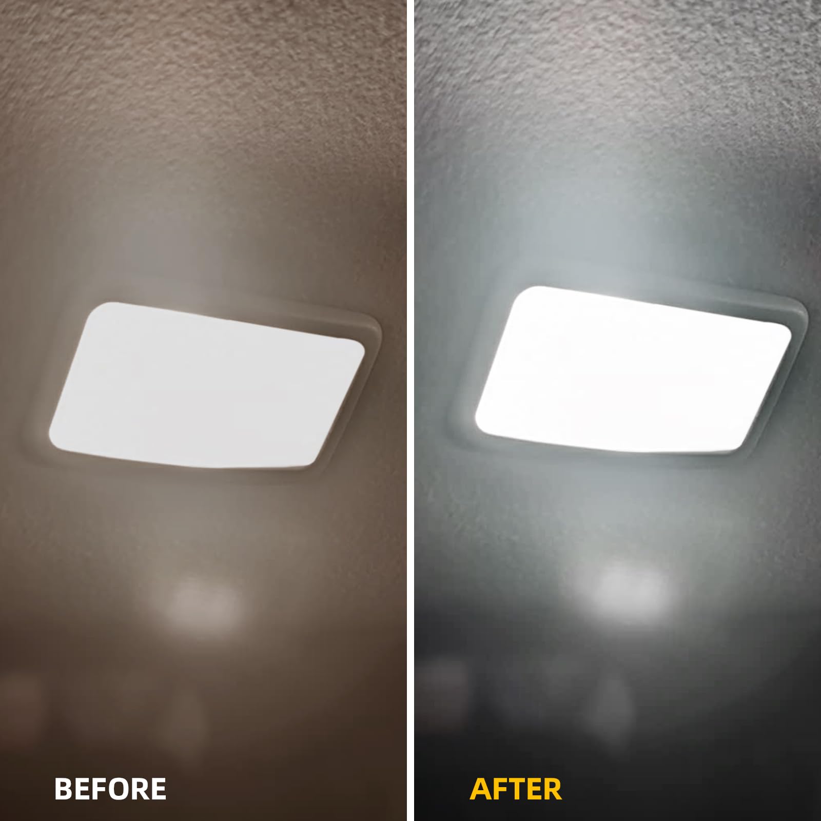 EASY EAGLE license plate light showing brighter, whiter illumination