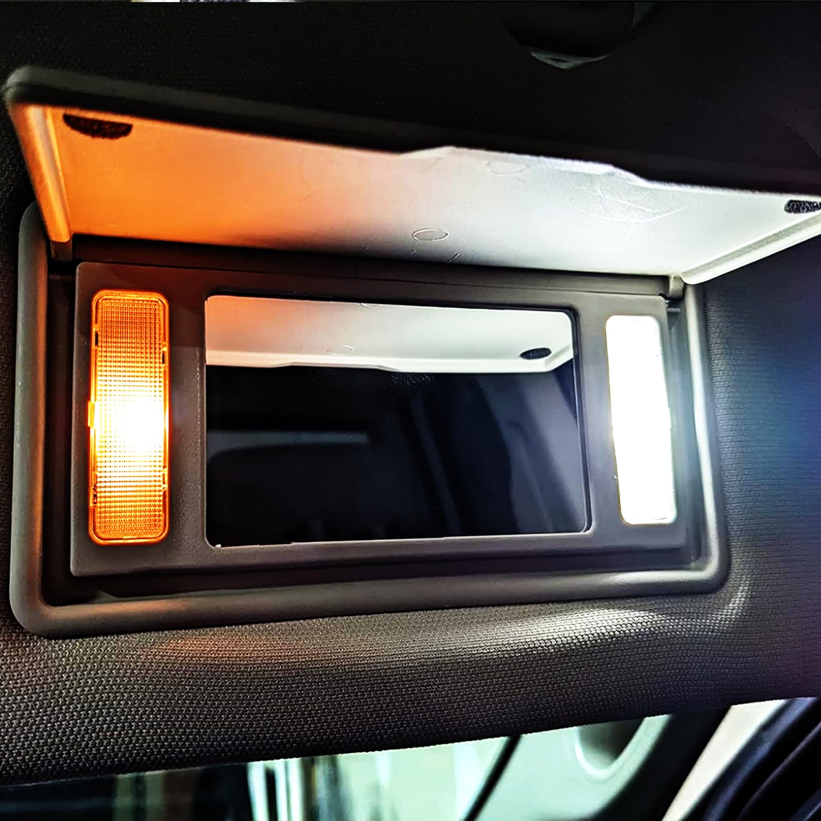 EASY EAGLE lit Dodge Ram interior showing modern white cabin light and comfort