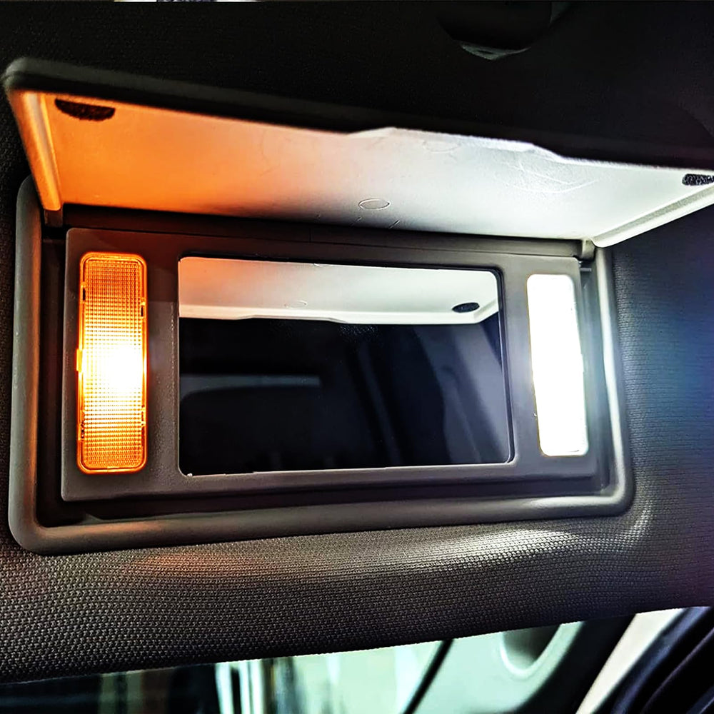 EASY EAGLE lit Dodge Ram interior showing modern white cabin light and comfort