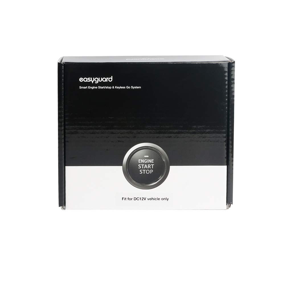 EASYGUARD in lifestyle shot with driver using RFID tag to start car for hands-free convenience