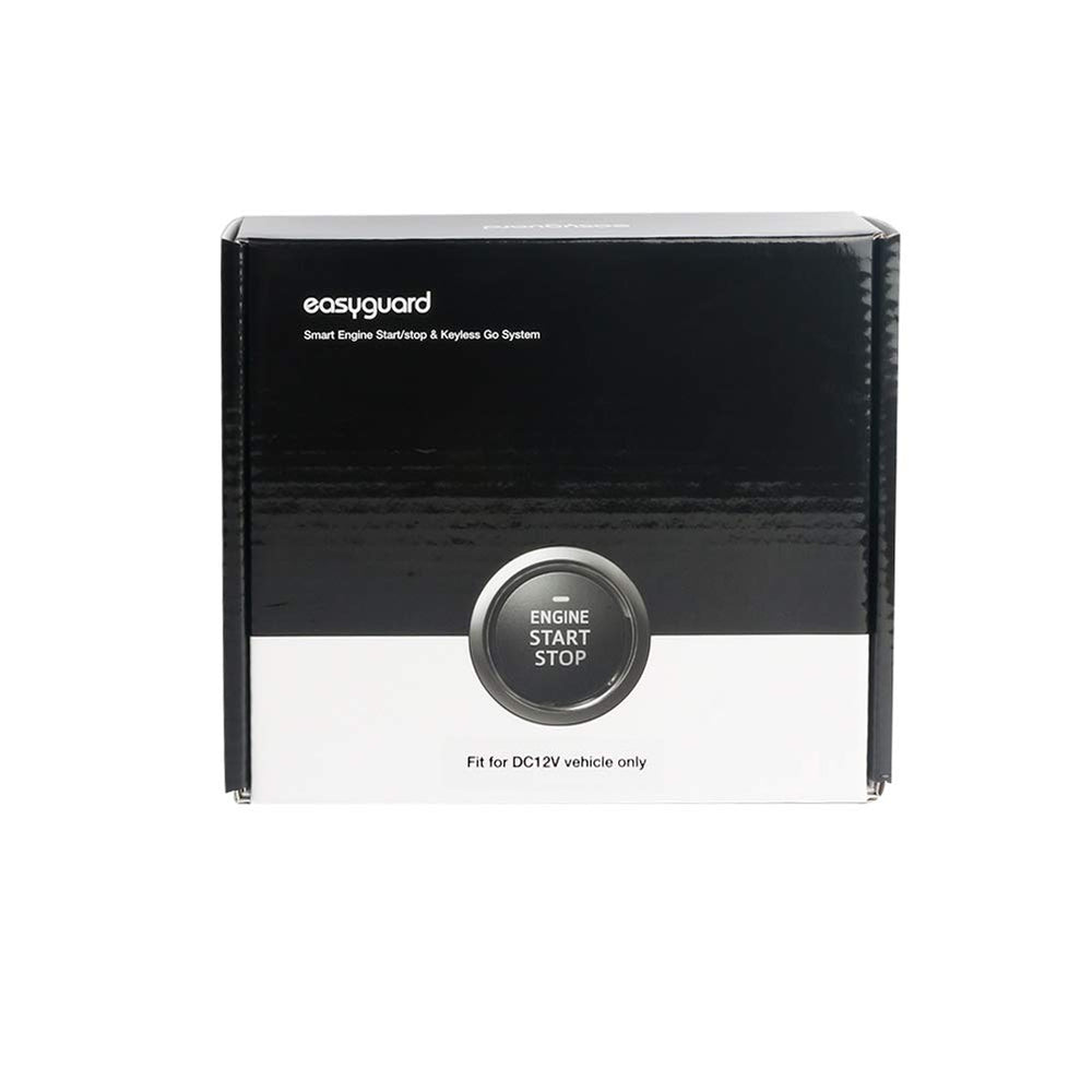 EASYGUARD in lifestyle shot with driver using RFID tag to start car for hands-free convenience
