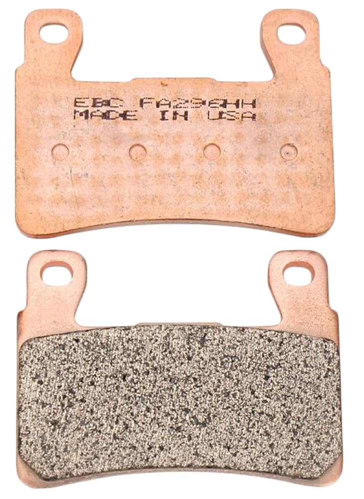 EBC FA296HH front view showing pad shape and backing plate, clear fitment benefit