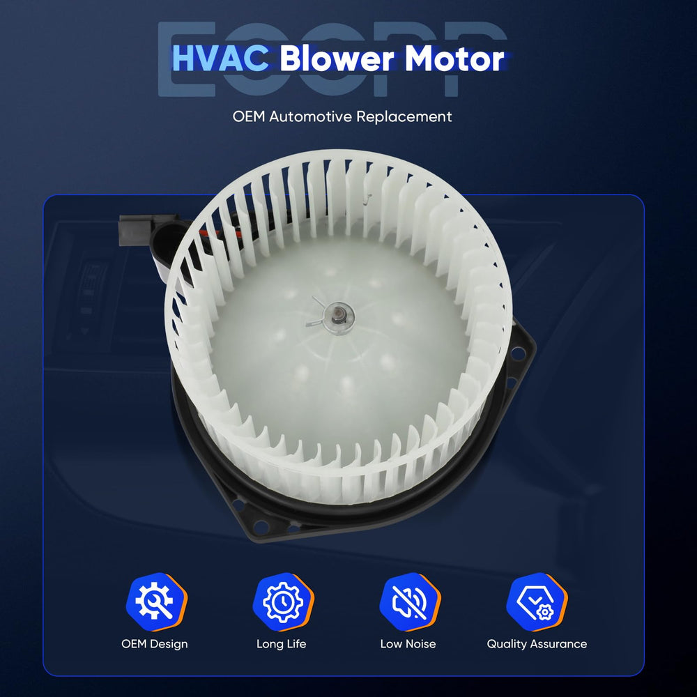 ECCPP blower motor installed in vehicle restoring cabin airflow benefit