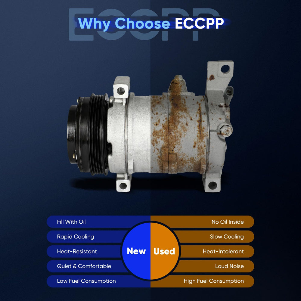 ECCPP oil fill plug and port, prefilled PAG46 for immediate use