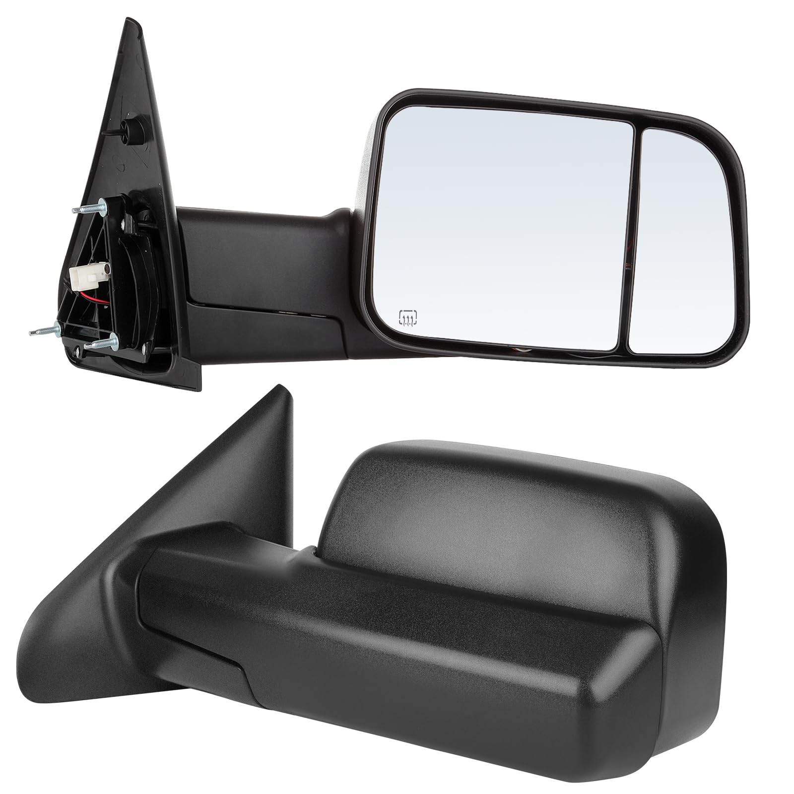 ECCPP front view of paired mirrors showing full coverage and improved sightlines