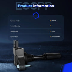 ECCPP iridium spark plug tip macro showing durable electrode for consistent spark