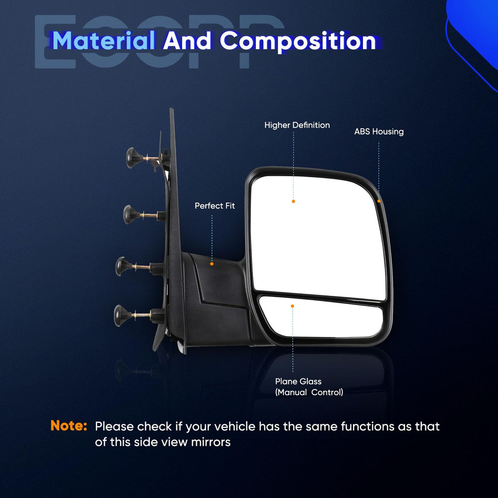ECCPP mirror side profile highlighting streamlined housing and fold function