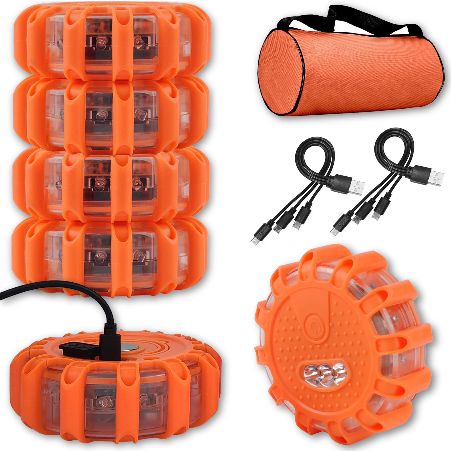 Ecoangel front packaging showing six flares and accessories for quick identification