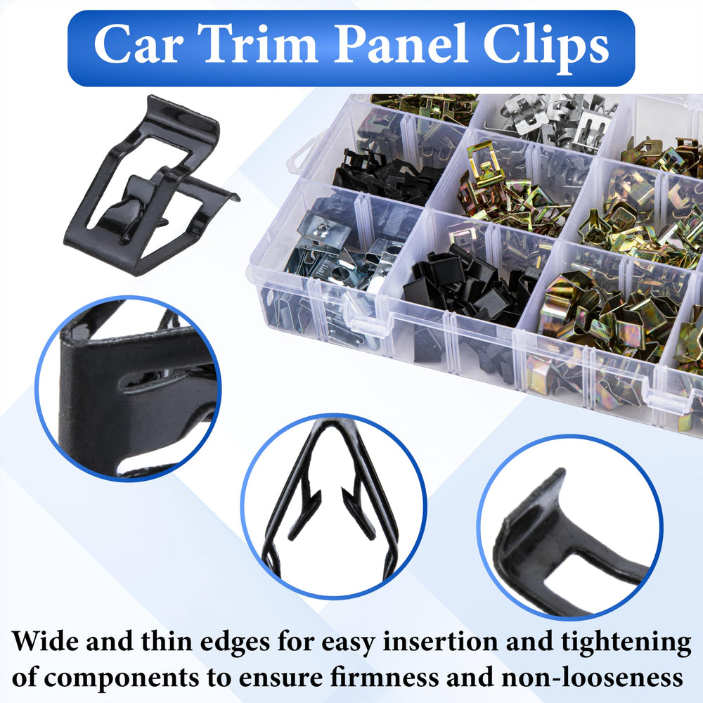 ecocstm clip being inserted into car door panel for secure fasten benefit