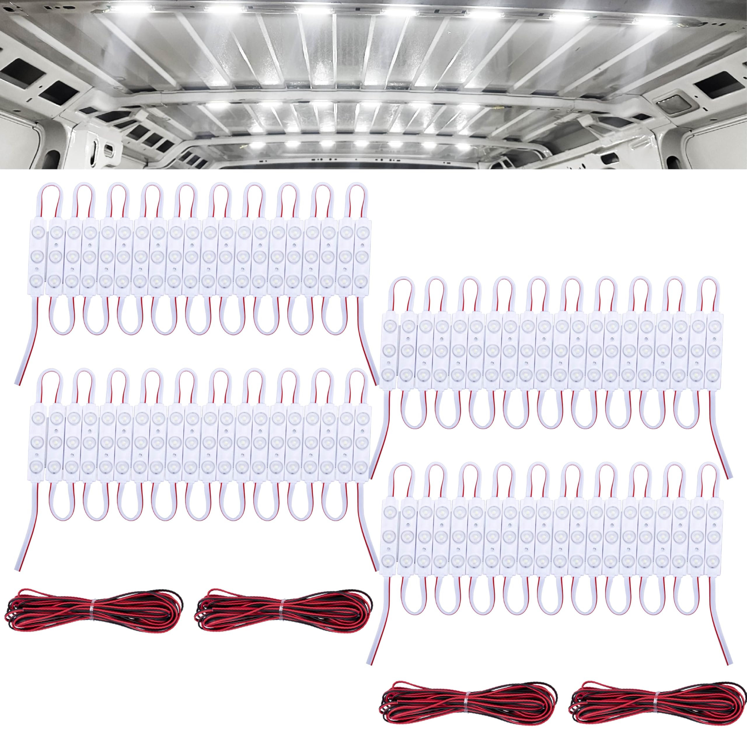 ecocstm front view of installed LED strips showing bright cargo illumination