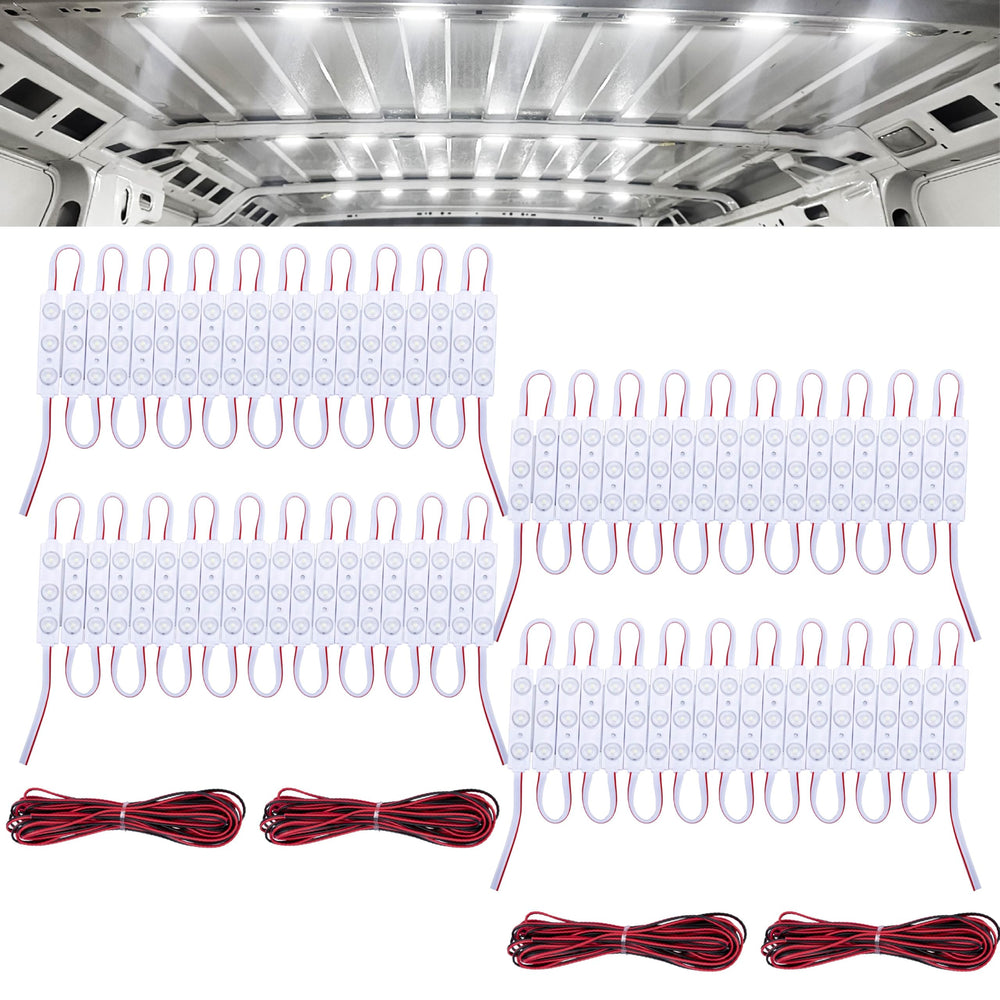ecocstm front view of installed LED strips showing bright cargo illumination