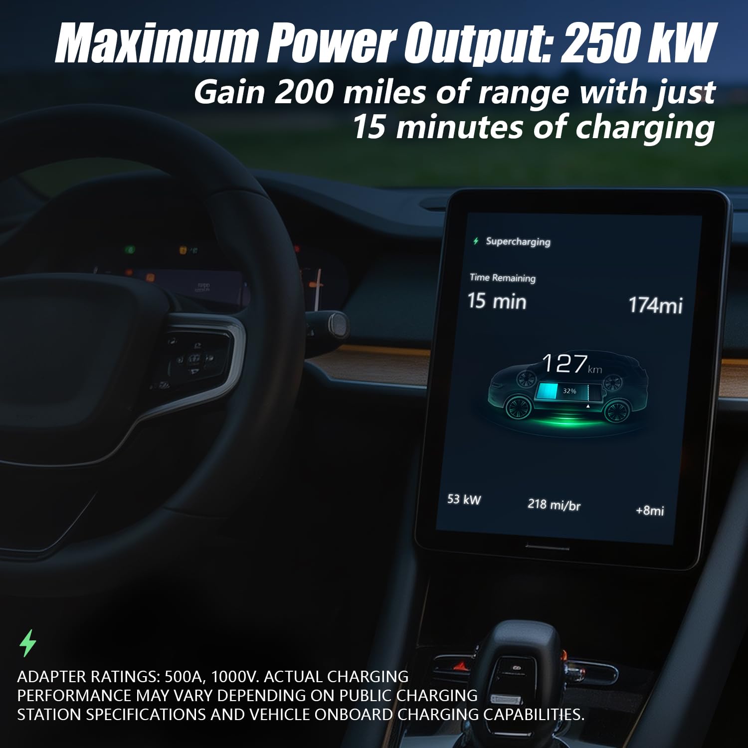 EcofusionX next to a hand for scale showing compact, portable fast‑charge convenience