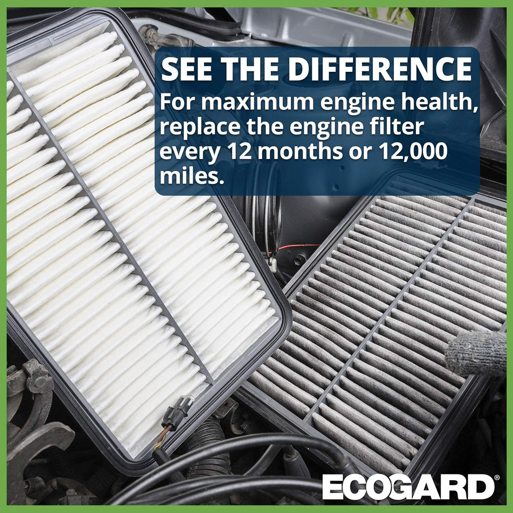 ECOGARD filter label and part number for clear vehicle compatibility