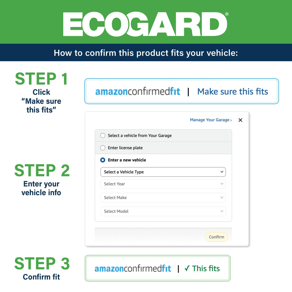 ECOGARD XA5804 side profile showing sealing edge for correct airbox fit