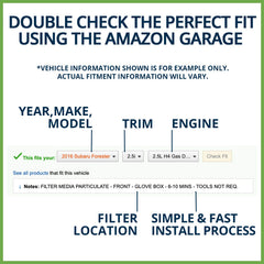 ECOGARD filter next to ruler showing exact dimensions for fit verification