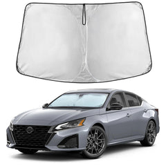 EcoNour front view on Altima windshield showing full coverage and protection