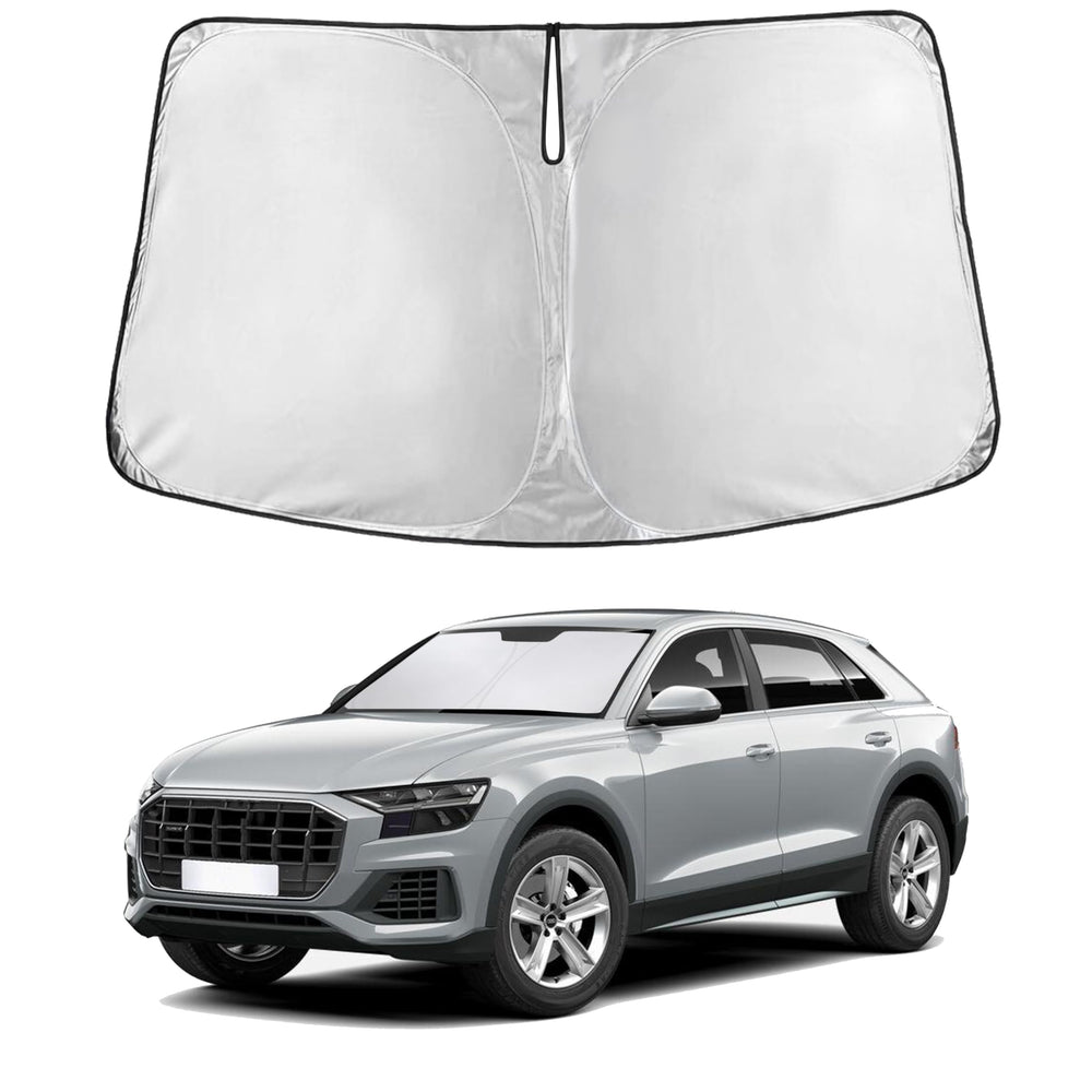 EcoNour front view on Audi Q8 windshield showing full coverage and sun protection
