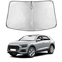 EcoNour front view on Audi Q8 windshield showing full coverage and sun protection
