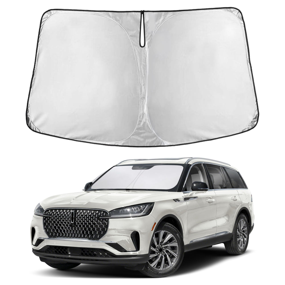 EcoNour front view showing full windshield coverage and heat reduction benefit