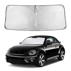 EcoNour front view showing precise Beetle windshield fit and full coverage benefit
