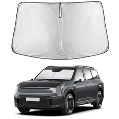 EcoNour front view of packaged sunshade showing full-size protection
