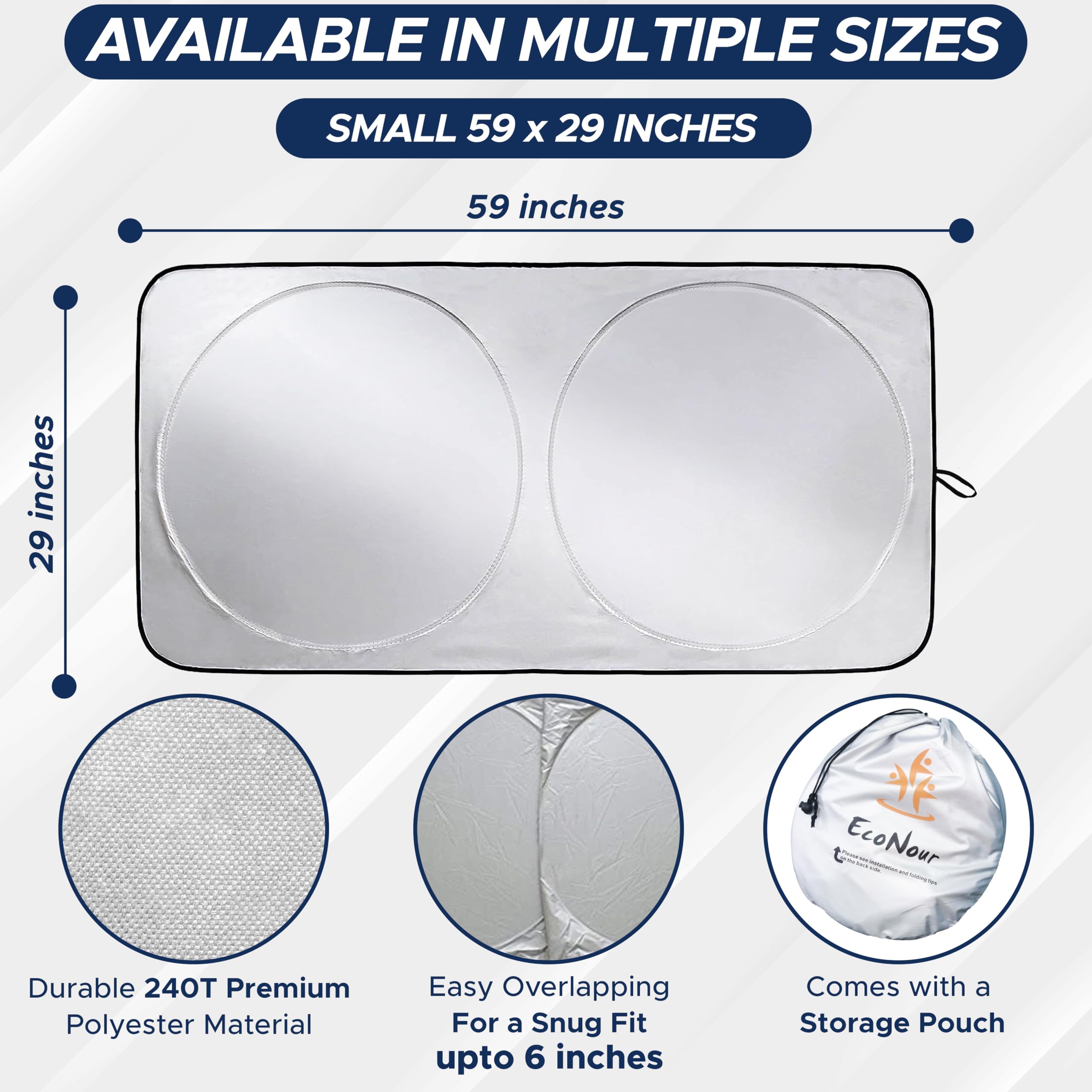 EcoNour reinforced edges and stitching detail for durable daily use