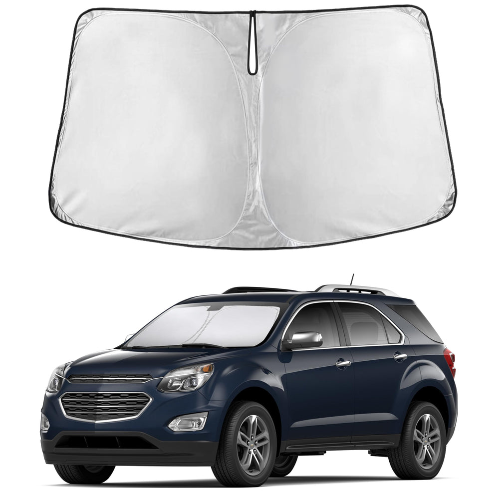 EcoNour front view showing full windshield coverage and easy fitting benefit