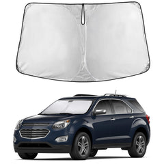 EcoNour front view showing full windshield coverage and easy fitting benefit