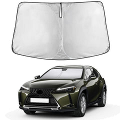 EcoNour front view showing custom-fit for Lexus UX and immediate heat reduction
