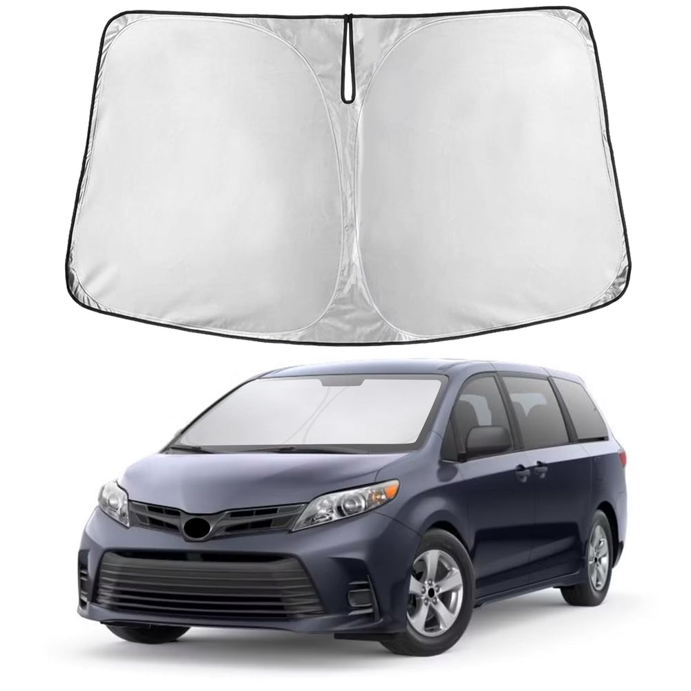 EcoNour front view showing sunshade fit and coverage benefit