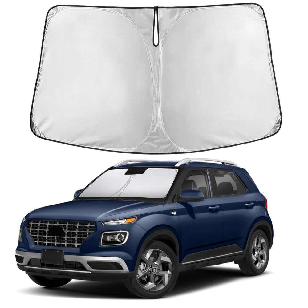 EcoNour front view on Hyundai Venue windshield showing full coverage and protection