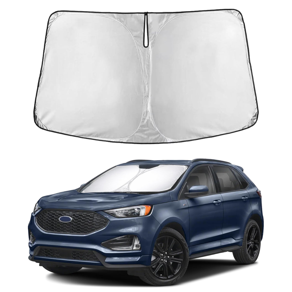 EcoNour front view showing full windshield fit and full coverage benefit