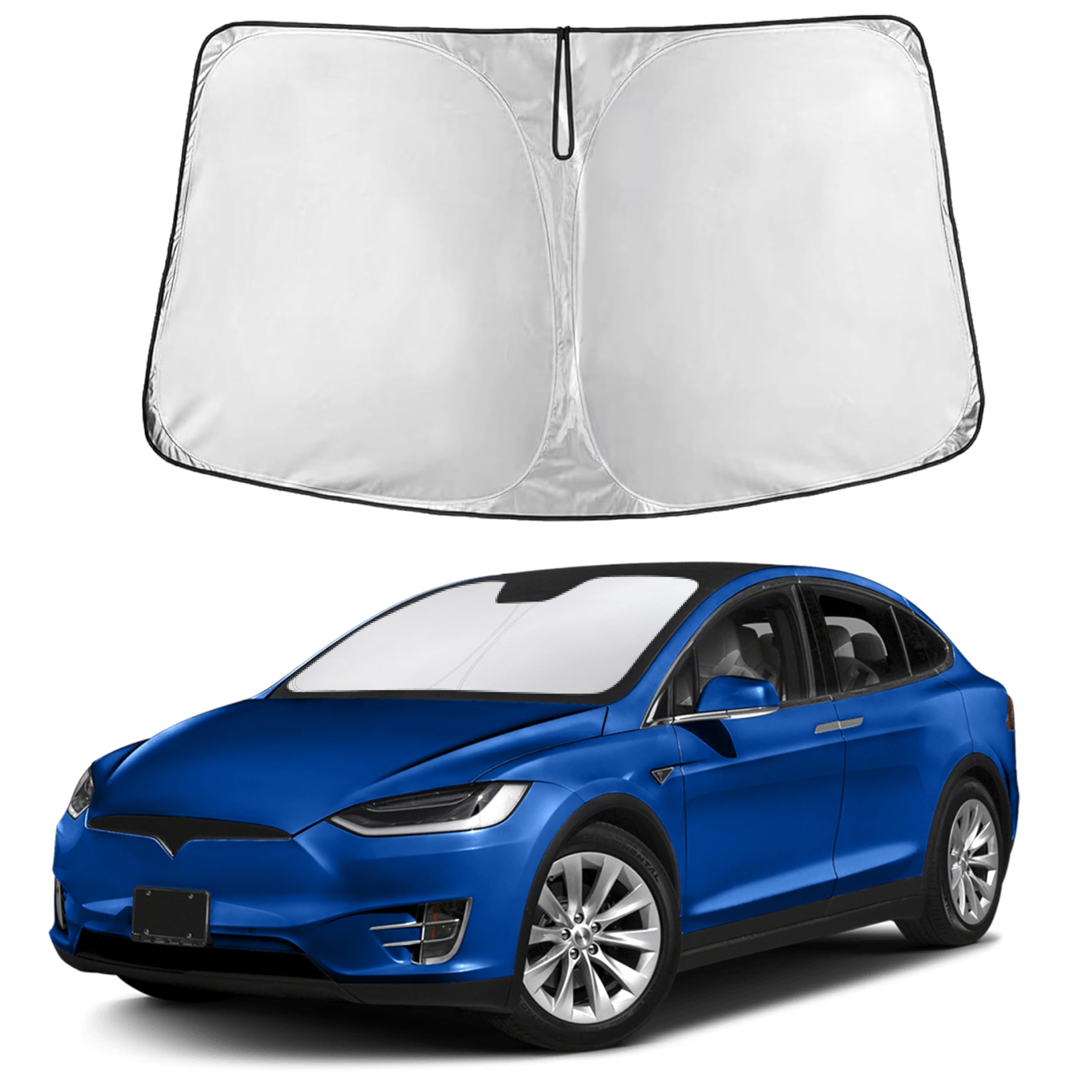 EcoNour front view showing full windshield coverage and cooling benefit