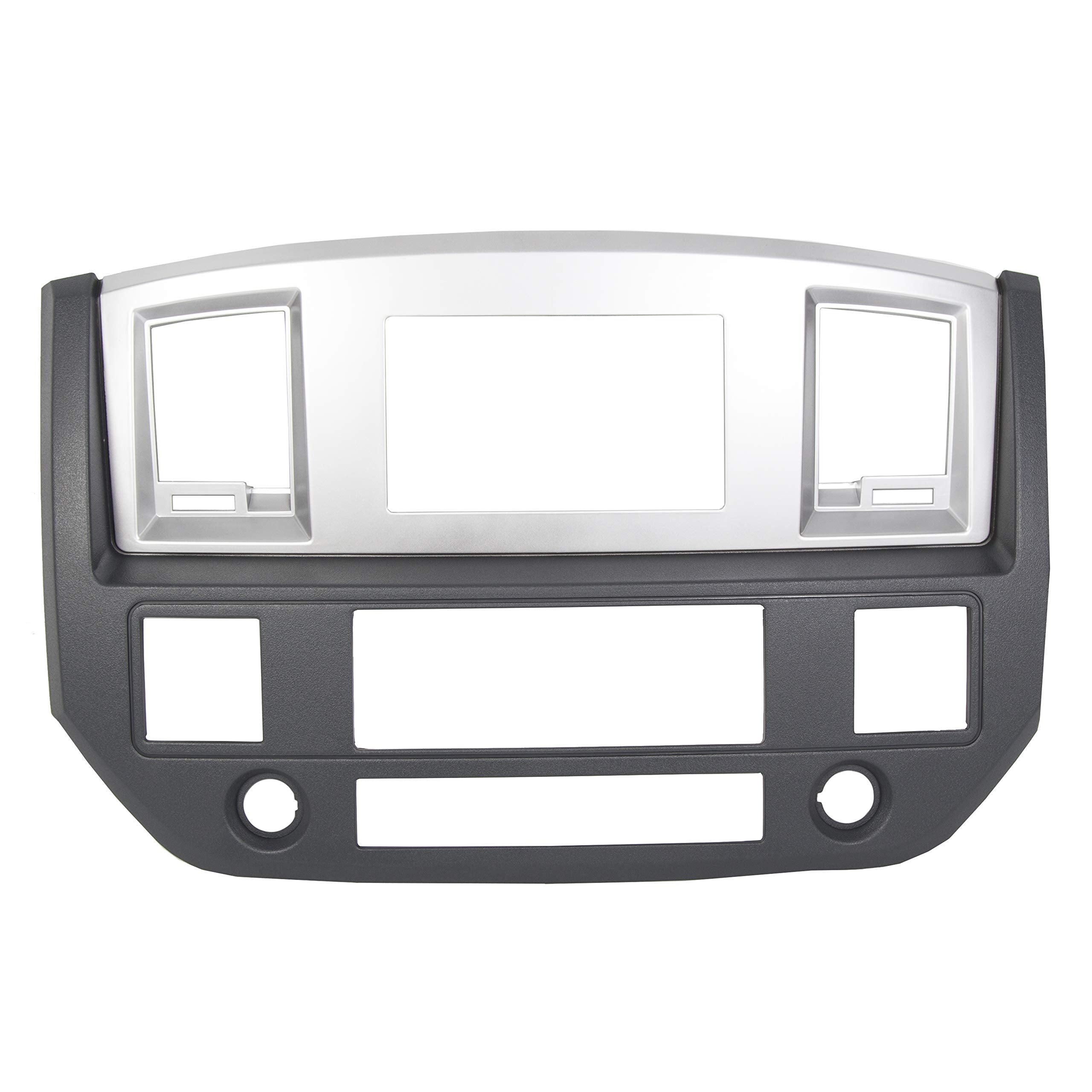ECOTRIC bezel front view showing double-DIN opening and factory look for easy upgrade