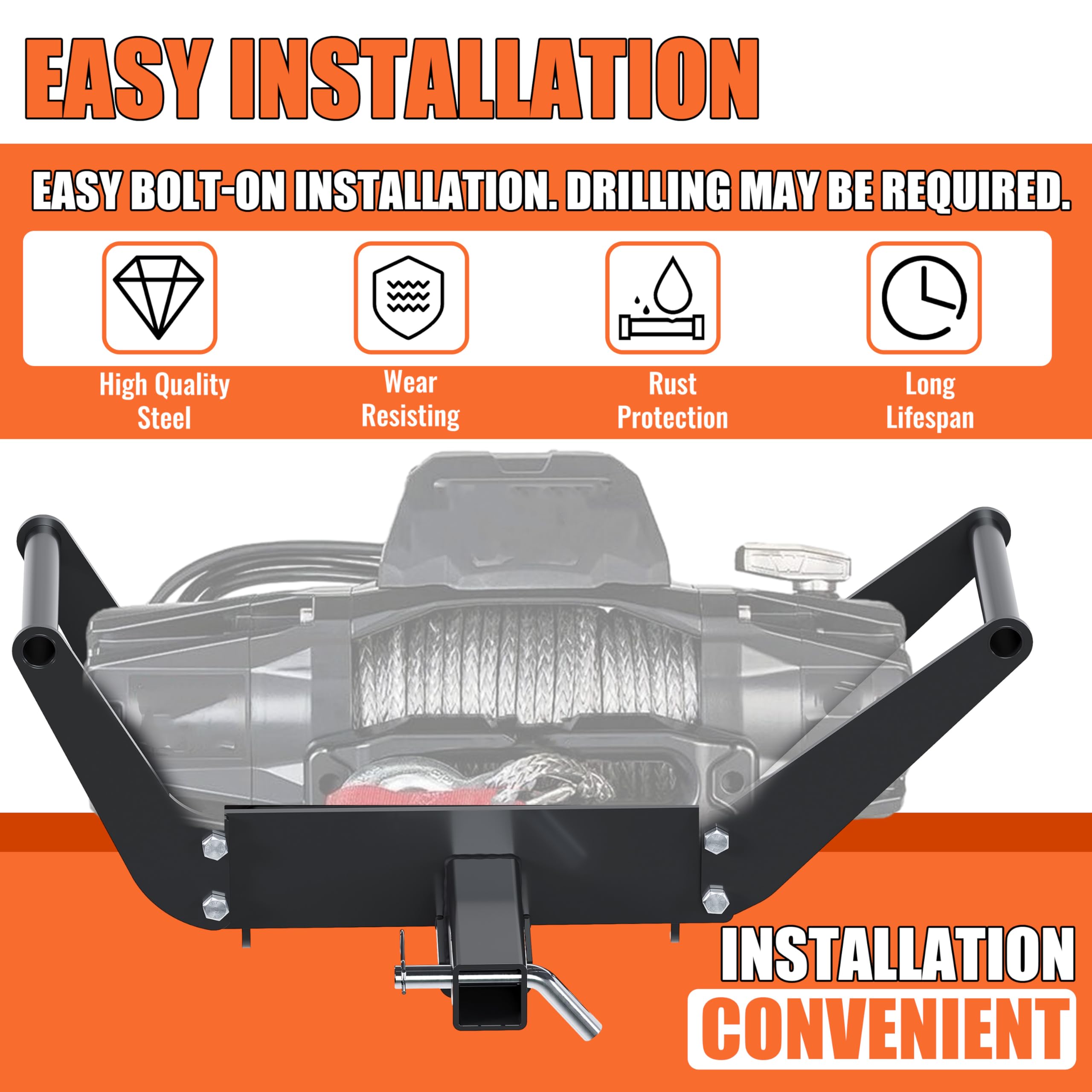 ECOTRIC hardware kit laid out showing included fasteners for easier installation