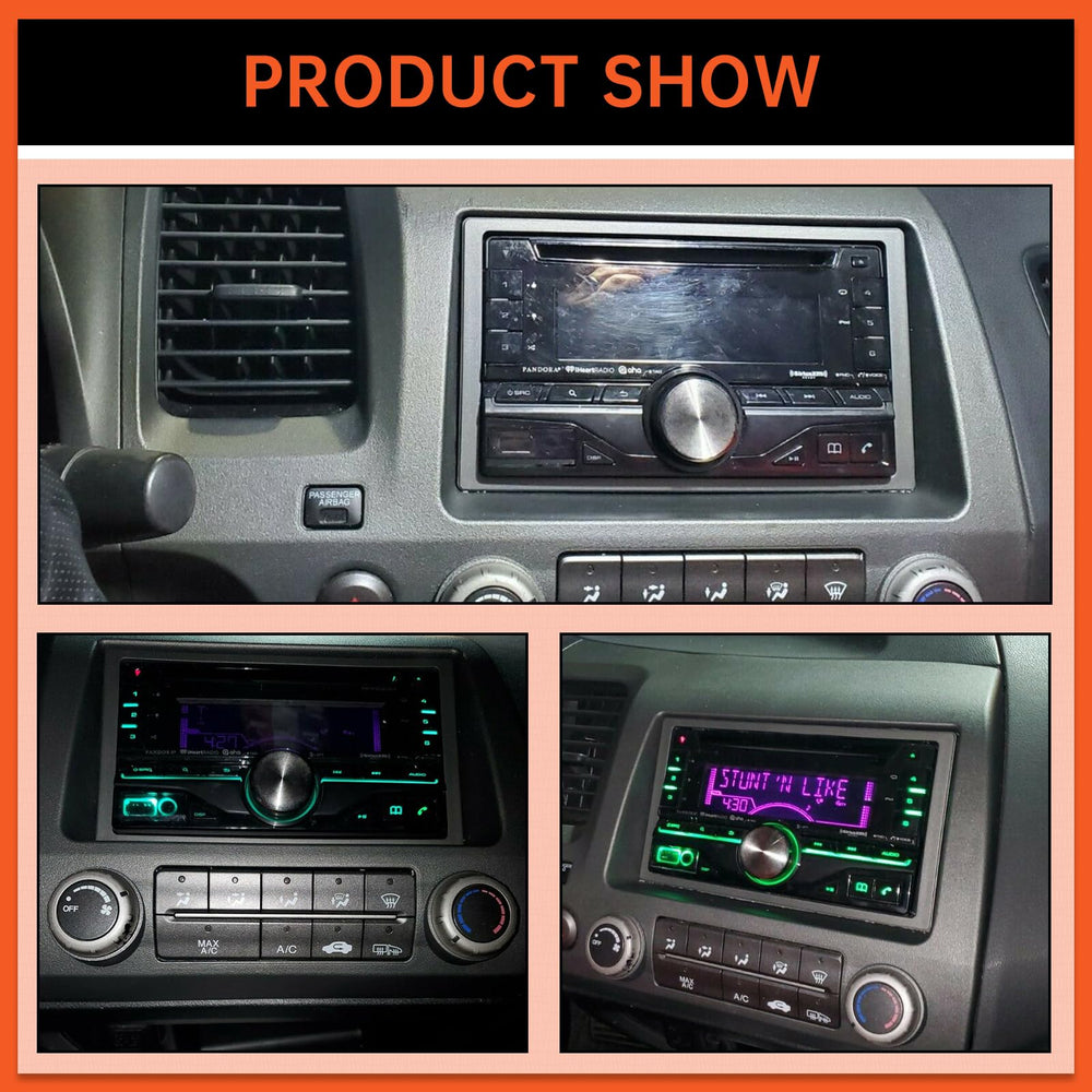 ECOTRIC installed in Civic dashboard showing finished appearance benefit