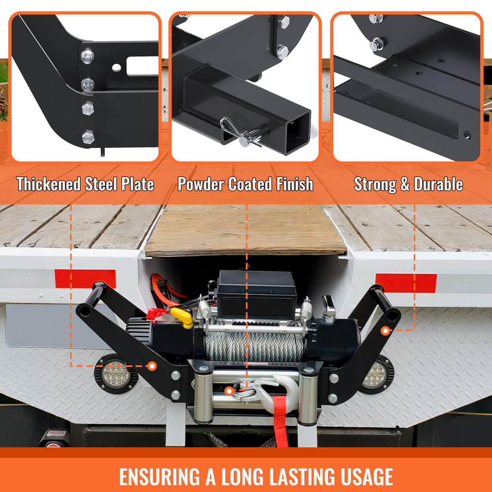 ECOTRIC mounted on truck bumper demonstrating heavy-duty vehicle recovery readiness