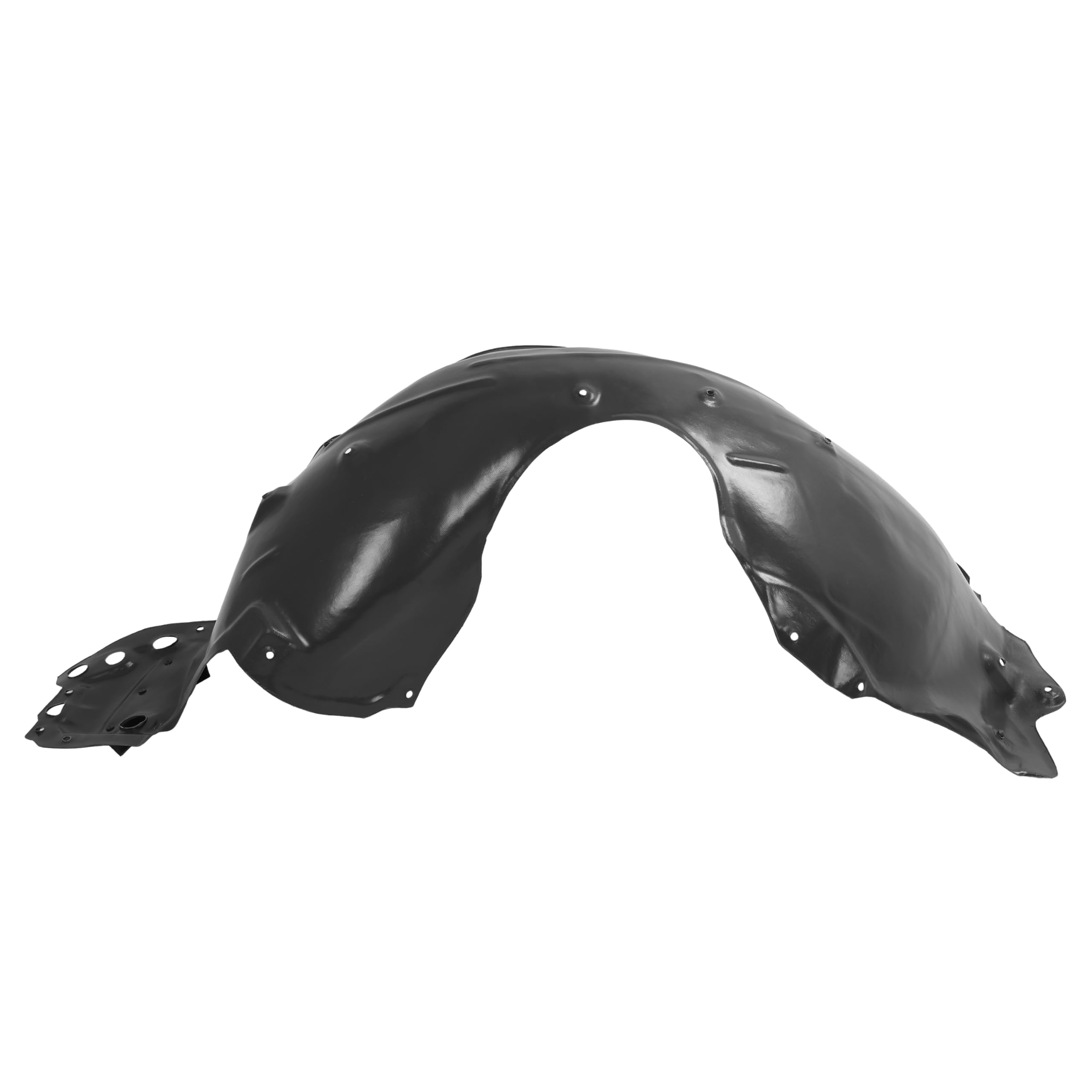 ECOTRIC right fender liner next to ruler showing size and scale benefit