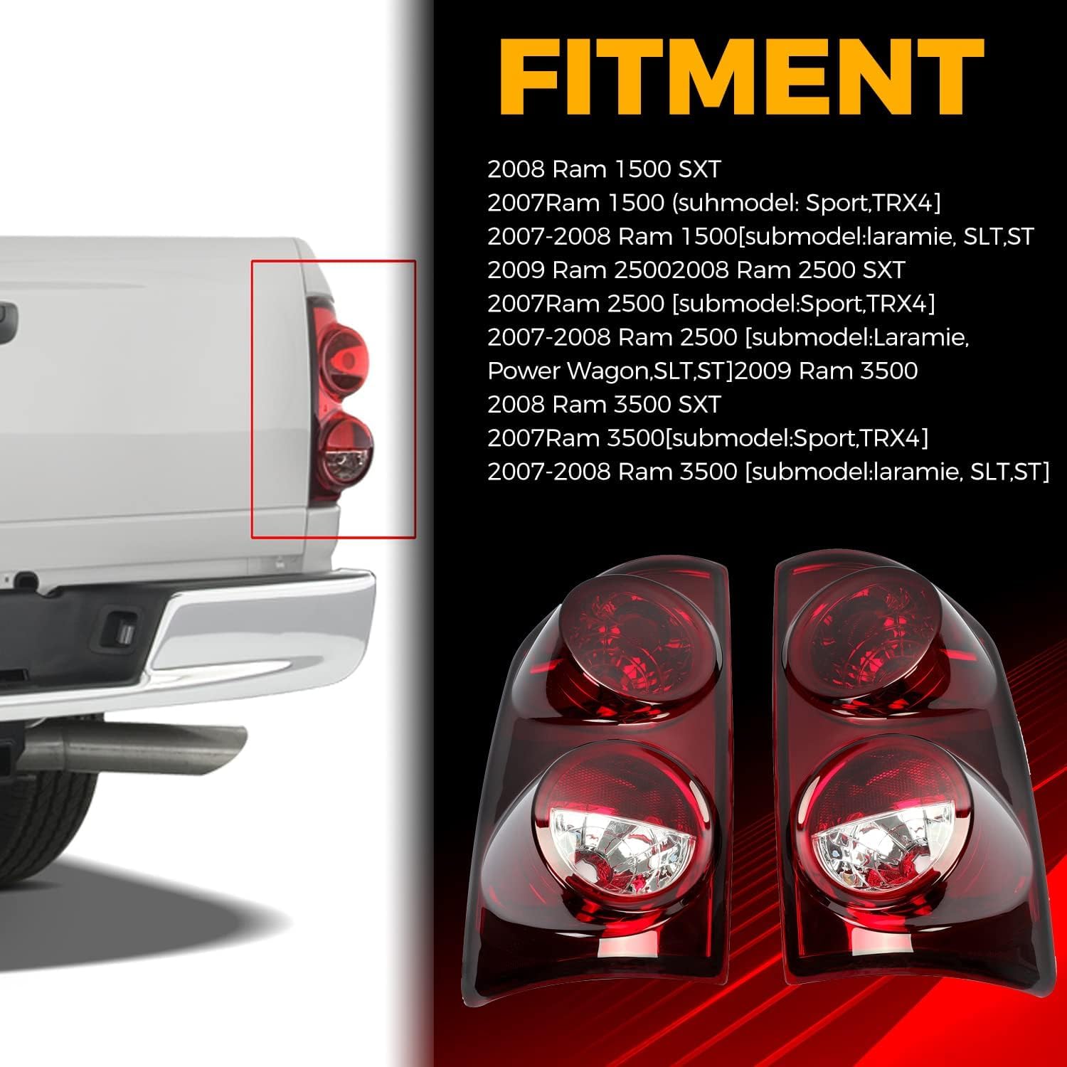 ECOTRIC taillight beside ruler showing exact size and scale