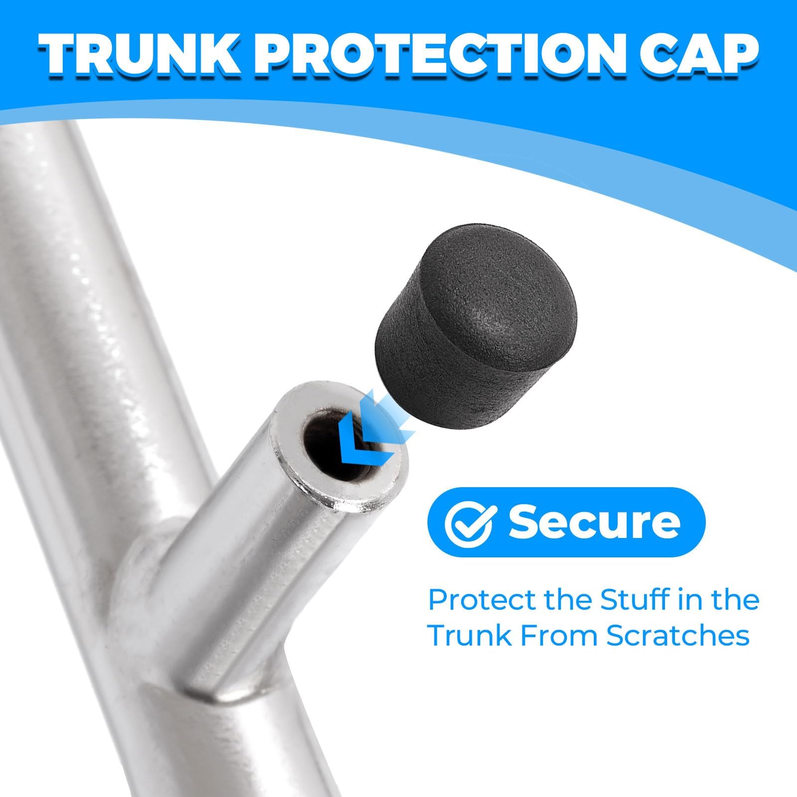 ECOTRIC trunk protection caps close-up preventing scratches to lid