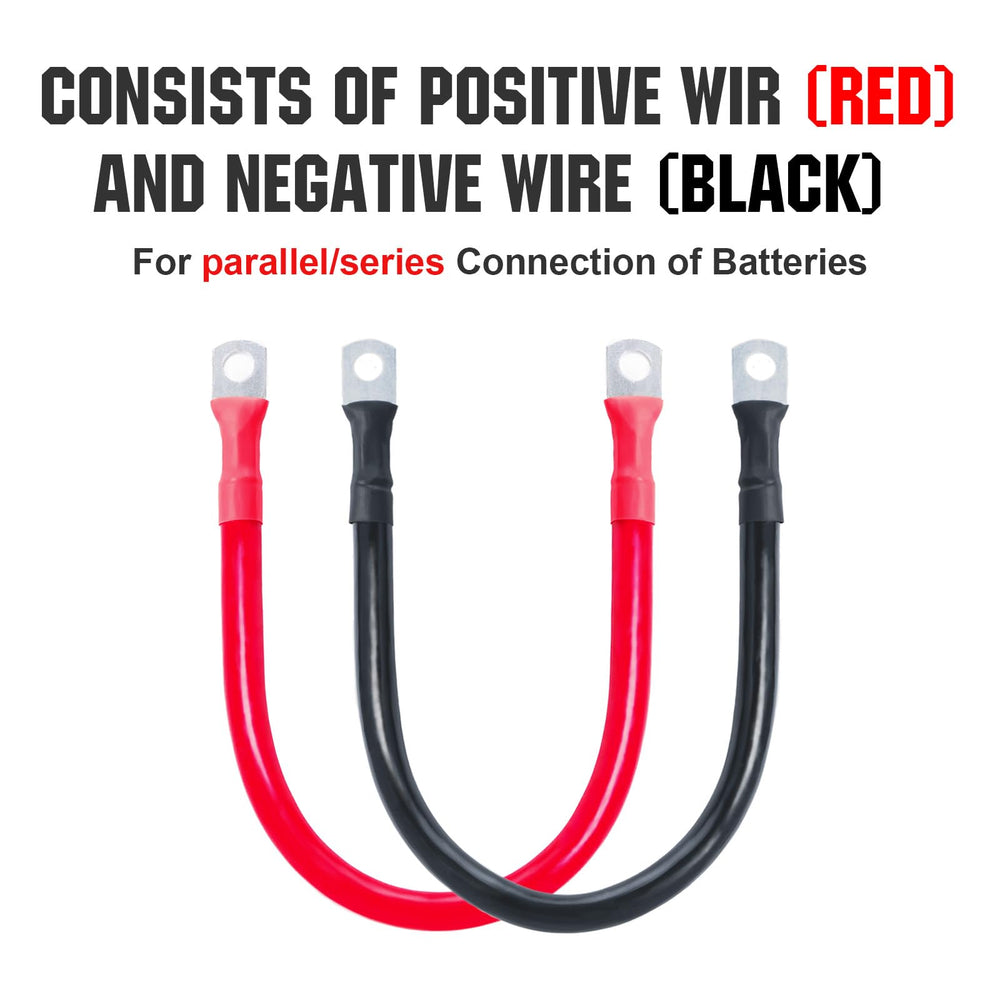 ECO-WORTHY battery cable installed on a boat battery illustrating secure connection