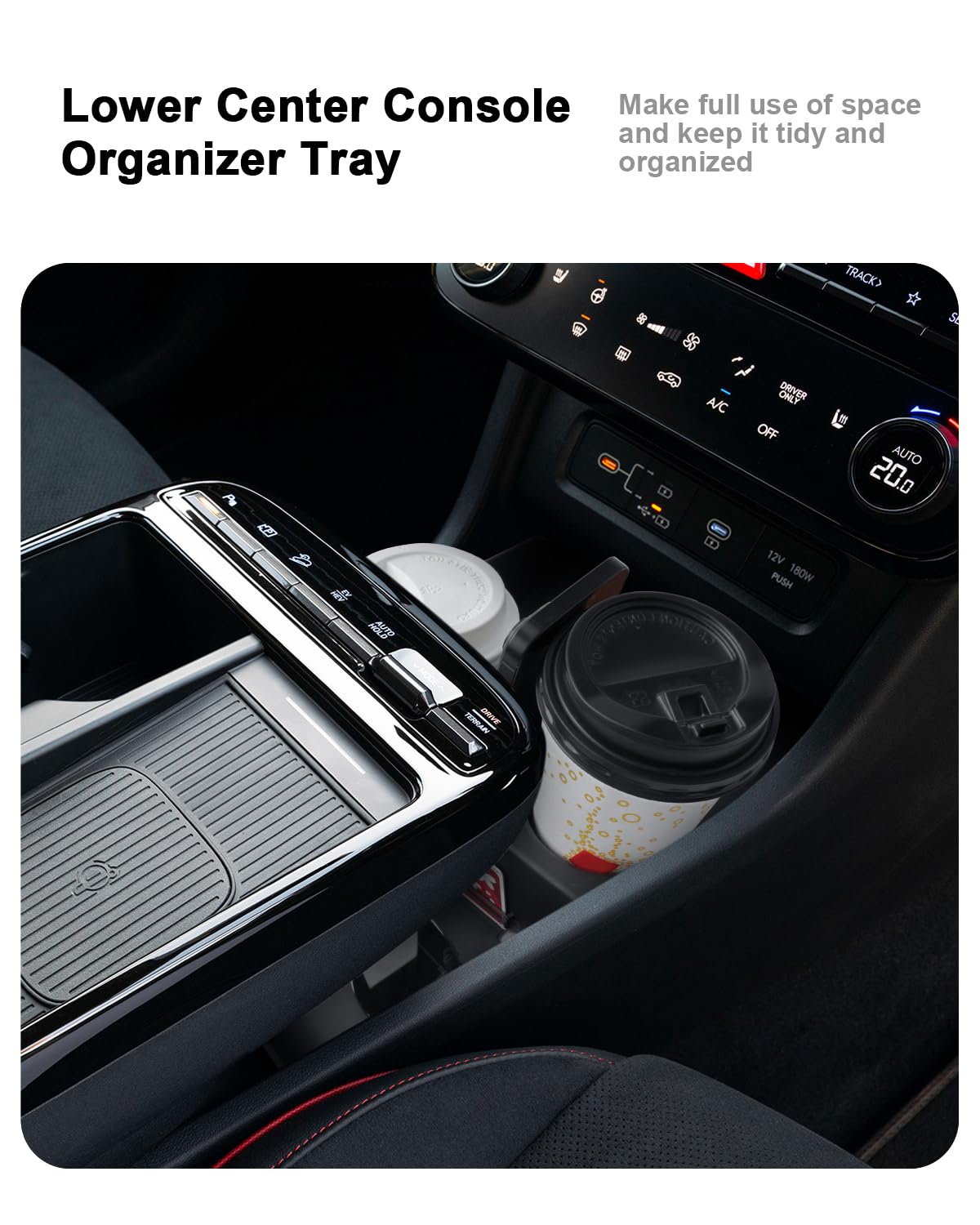 ECOZEN installed in 2026 Tucson console showing precise custom fit