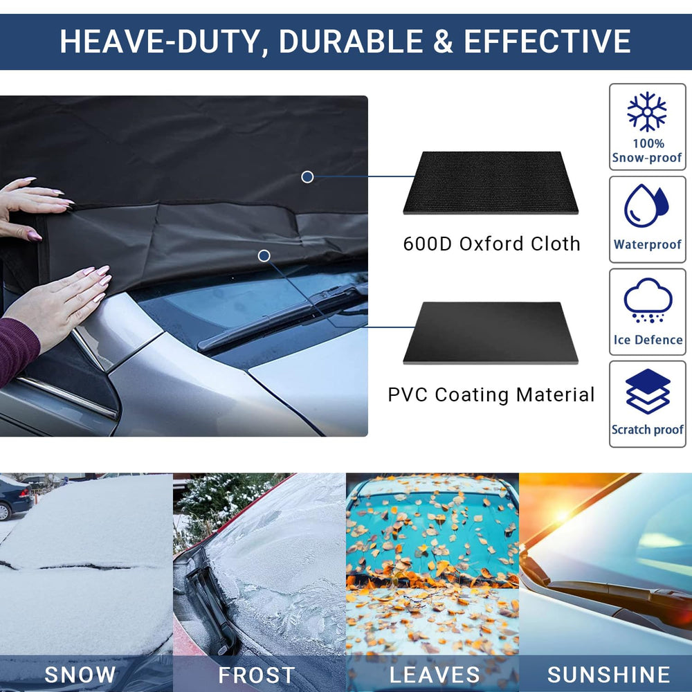 EcoZoro installed on SUV full view reducing snow and frost buildup
