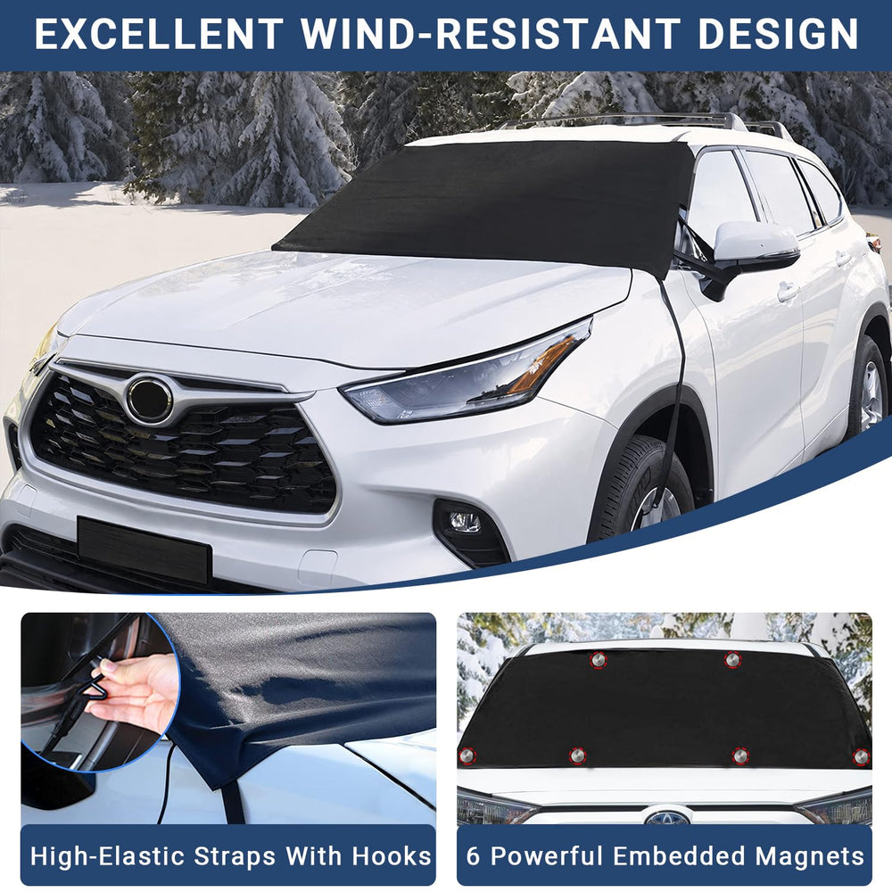 EcoZoro side mirror cover attached protecting mirror from ice